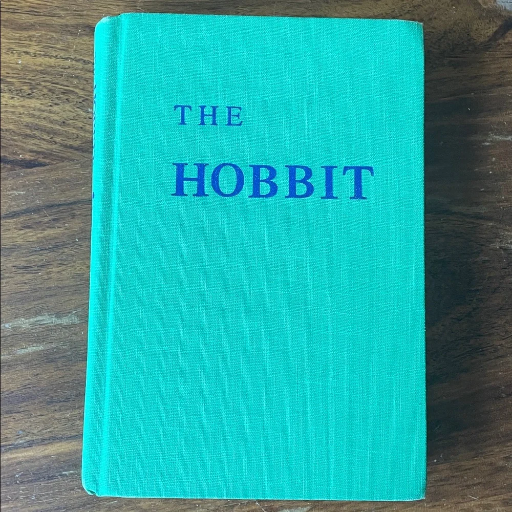 Vintage Tolkien THE HOBBIT Green Hardcover Book with Original Dust Jacket 80s - Picture 5 of 16